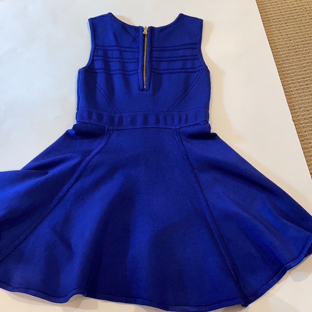 MILLY ADORABLE KIDS DRESS IN KNIT ELECTRIC BLUE NO LONGER MADE - Picture 8 of 13